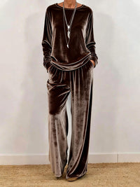 Stylish Minimalist And Relaxed Fit Womens Long Sleeve Set