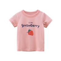 Children's Clothing Summer Children's Short-Sleeved Fruit T-Shirt Girl Baby Clothes