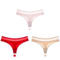 Cotton low-rise seamless women's briefs