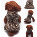 Pet Clothes Leopard Print Double-sided Dress