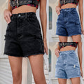Women's New Loose Slim High Waist Wide Leg Shorts