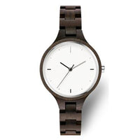 Folding Clasp High Quality All Wood Ebony Quartz Watch
