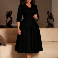 Women's Fashion Solid-Color Maxi Dress