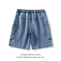 Hong Kong-style Streetwear European American Large-pocket Cargo Shorts