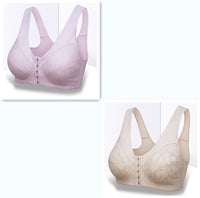 Vest Style Large Size Front Button Bra Without Steel Ring
