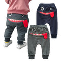 Children's Cartoon Cat Harem Pants In Autumn