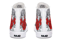 Fashion Printed Couple High Top Canvas Shoes