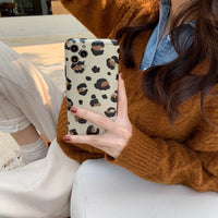 Compatible with Apple , Oil Painting Leopard Print Mobile Phone Case