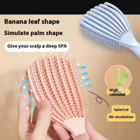 Ribs Big Curved Comb Shell Comb Multifunctional Massage Comb