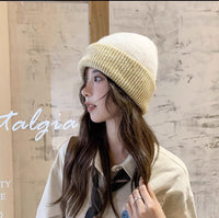 Color Knitted Hat Children Keep Warm In Autumn And Winter