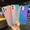 Bright Ice Crystal Transparent Soft Edge Mobile Phone Case
