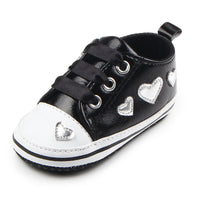 Bright leather love soft bottom toddler shoes