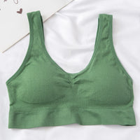 Thread Large U Beauty Back Exercise Underwear Seamless Wrapped Chest Gathered Wireless Bra