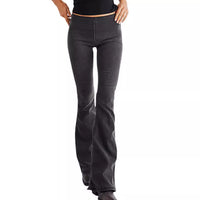 Low Waist Stretch Flared Jeans