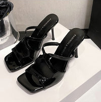 Design Sense High Heel Sandals, Summer French Sexy Comfort Non-tired Feet Super Popular Stiletto Cross Strap Sandals