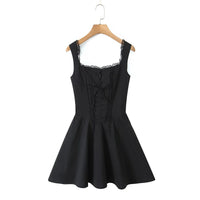 French-style Sexy V-neck Low-cut Slip Dress For Women