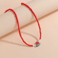 Cute Watermelon Trendy Women's Short Necklace