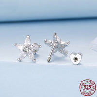 Original Shining Zircon Small Flower Ear Studs