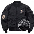 Oversize Loose Embroidered Overalls Flight Jacket