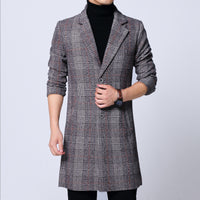 Men's Mid-length Coat Youth Plus Size Jacket