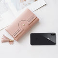 Geometric Letter Buckle Clutch Bag With Tassel And Petal Design For Young Women