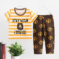 Thin Home Service Suit Short Sleeve Trousers Combination