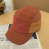 American-style Color-blocked, Quick-drying Five-panel Cap