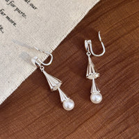 Long Wind Chime Pearl Mosquito Coil Plate Ear Clip
