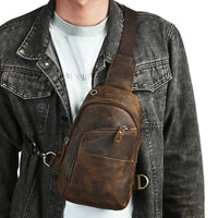 Men's Retro Outdoor Multi-Functional Crossbody Bag
