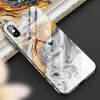 New color edge marble phone case