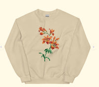 Orange Tiger Lily Sweatshirt