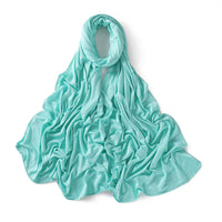 56 Colors Solid Color Modal Scarf Small Size Monochrome Jersey Veil Mercerized Cotton Scarf