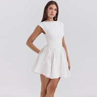 Women's Fashion Bare Back Waist-controlled Lace-up Dress