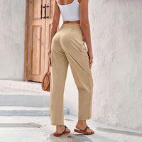 SpringSummer Drapey Straight-Leg Pants Female