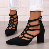Fashion High Heel Professional Pointed-toe Hollowed High Heel Sandals