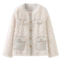 Women's Coat Lamb Wool Top Temperament