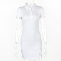 Summer New Style Fashionable Tight-Fitting Collarless Dress