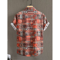 Men's Middle East Retro Short Sleeve Shirt