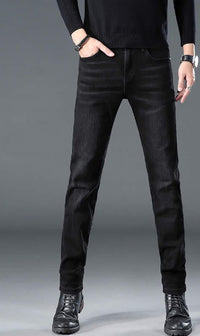 Fashion Men's Jeans Nine Part Simple Casual Men's Trousers