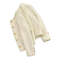 Chanel-style Women's French Socialite Tweed Casual Jacket