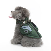 Dog Supplies Cotton Chest-Back Zip Jacket