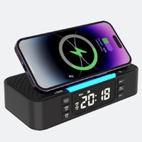 New Wireless Charging Ambient Night Light With Dual Bluetooth Speakers