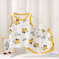 Casual New Children's Vest Suit Summer Cotton