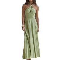 Women's Fashionable Sexy Strap Mid-Length Dress