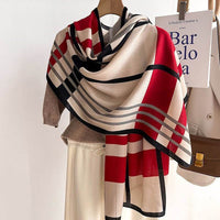 Color Matching Fashion Scarf Scarf Thin Warm Scarf Talma