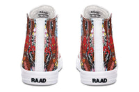 Printed Couple High Top Canvas Shoes