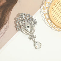 Water Drop Brooch Diamond Luxury Fashion Popular Alloy
