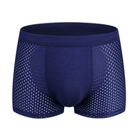 Men's Boxer Plus Size Ice Silk See Through Breathable Mesh Thin Boxer Shorts