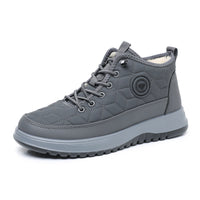 Fleece-lined, Insulated Snow Boots With A Thick Sole And Round Toecasual Athletic Shoes
