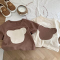 Children's Patch Bear Fashion Bottoming Shirt Top